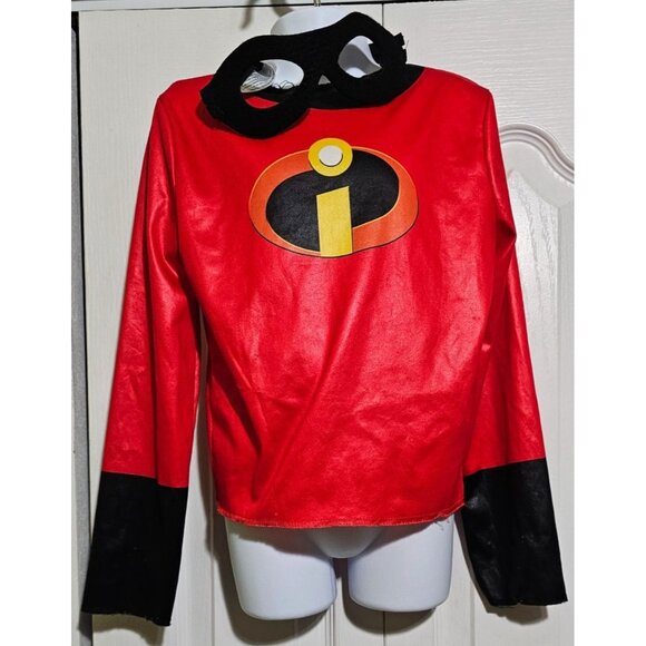 Incredibles 2 Costume Top and Disney Mask Pixar Dash Violet Halloween Kids 4-6X - Picture 1 of 5